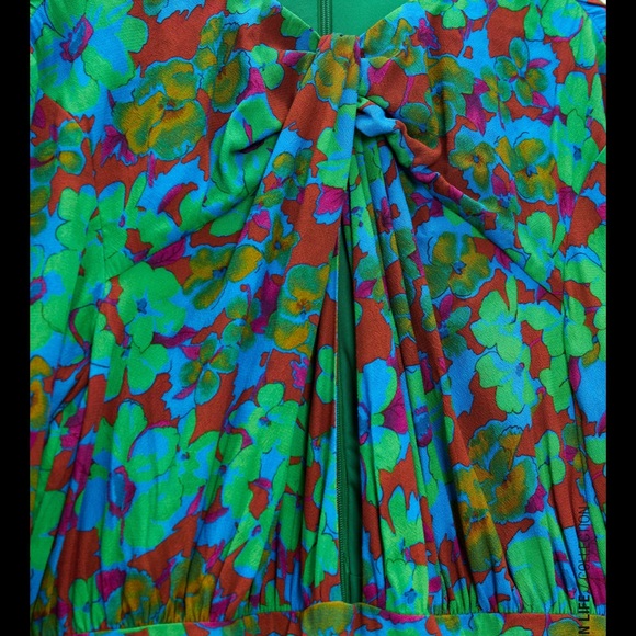 Zara floral print draped dress - Picture 4 of 4